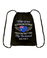 AU Veteran's Wife-Husband Paid Drawstring Bag thumbnail