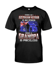 Australian Veteran Grandpa-Priceless Classic T-Shirt front