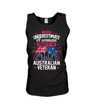 A Woman Raised By An Australian Veteran Unisex Tank thumbnail