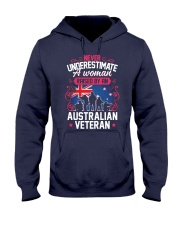A Woman Raised By An Australian Veteran Hooded Sweatshirt thumbnail