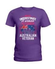A Woman Raised By An Australian Veteran Ladies T-Shirt thumbnail