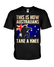 Australians Take A Knee V-Neck T-Shirt thumbnail