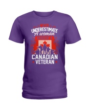A Woman Raised By A Canadian Veteran Ladies T-Shirt thumbnail
