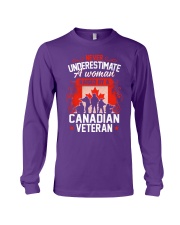 A Woman Raised By A Canadian Veteran Long Sleeve Tee thumbnail