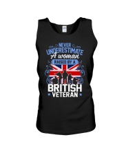 A Woman Raised By A British Veteran Unisex Tank thumbnail