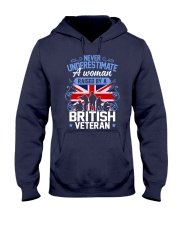 A Woman Raised By A British Veteran Hooded Sweatshirt thumbnail