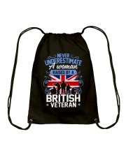 A Woman Raised By A British Veteran Drawstring Bag thumbnail