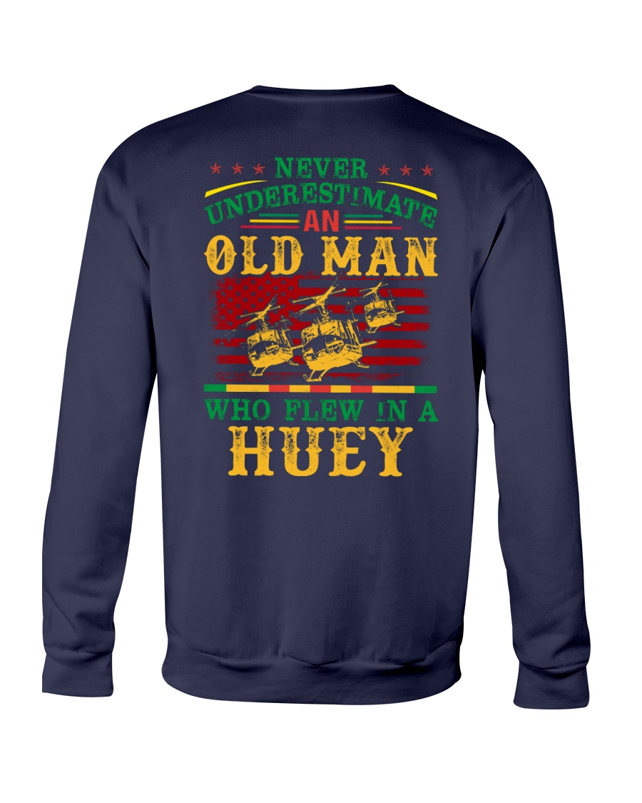 Flew In A Huey Crewneck Sweatshirt