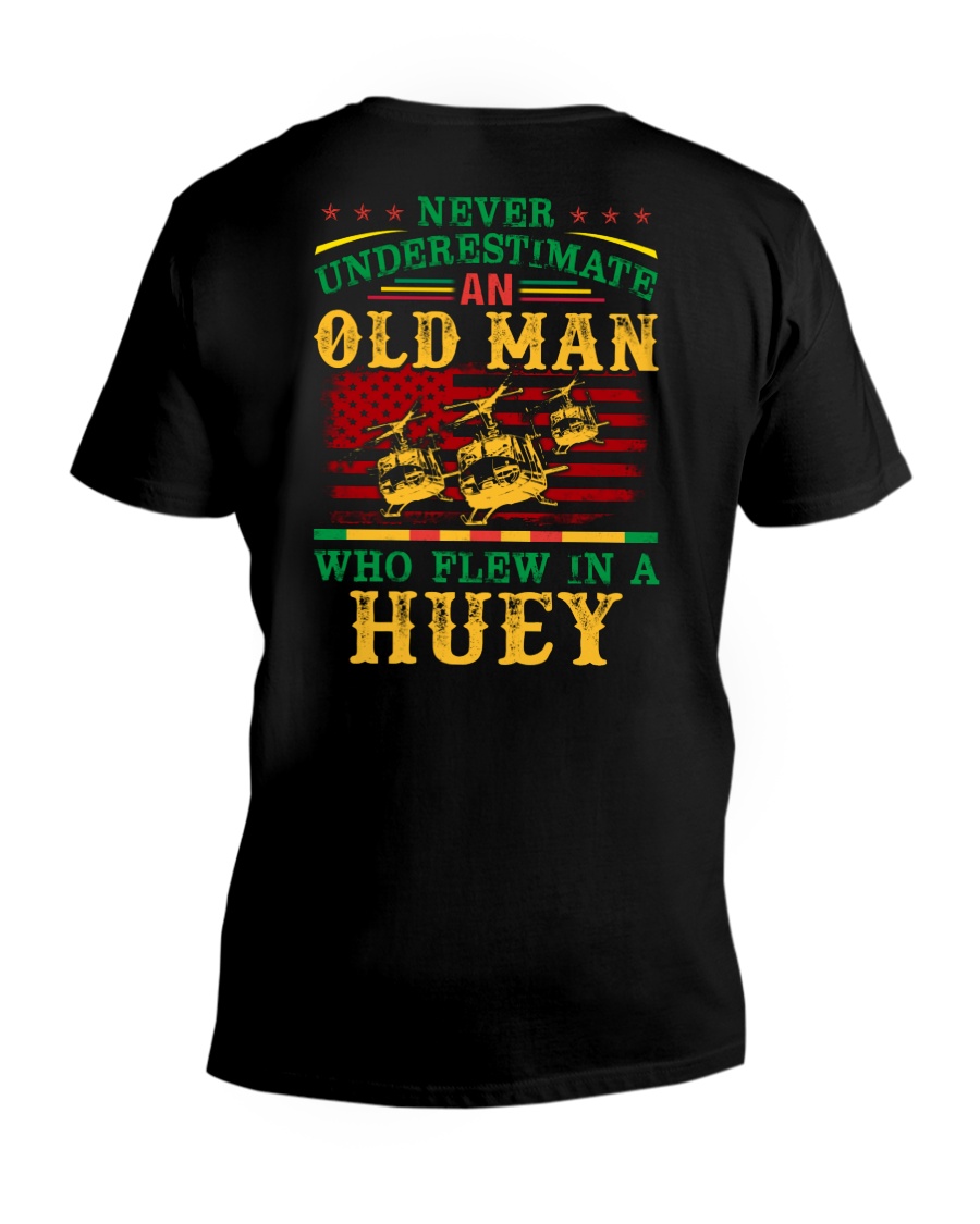 Flew In A Huey V-Neck T-Shirt