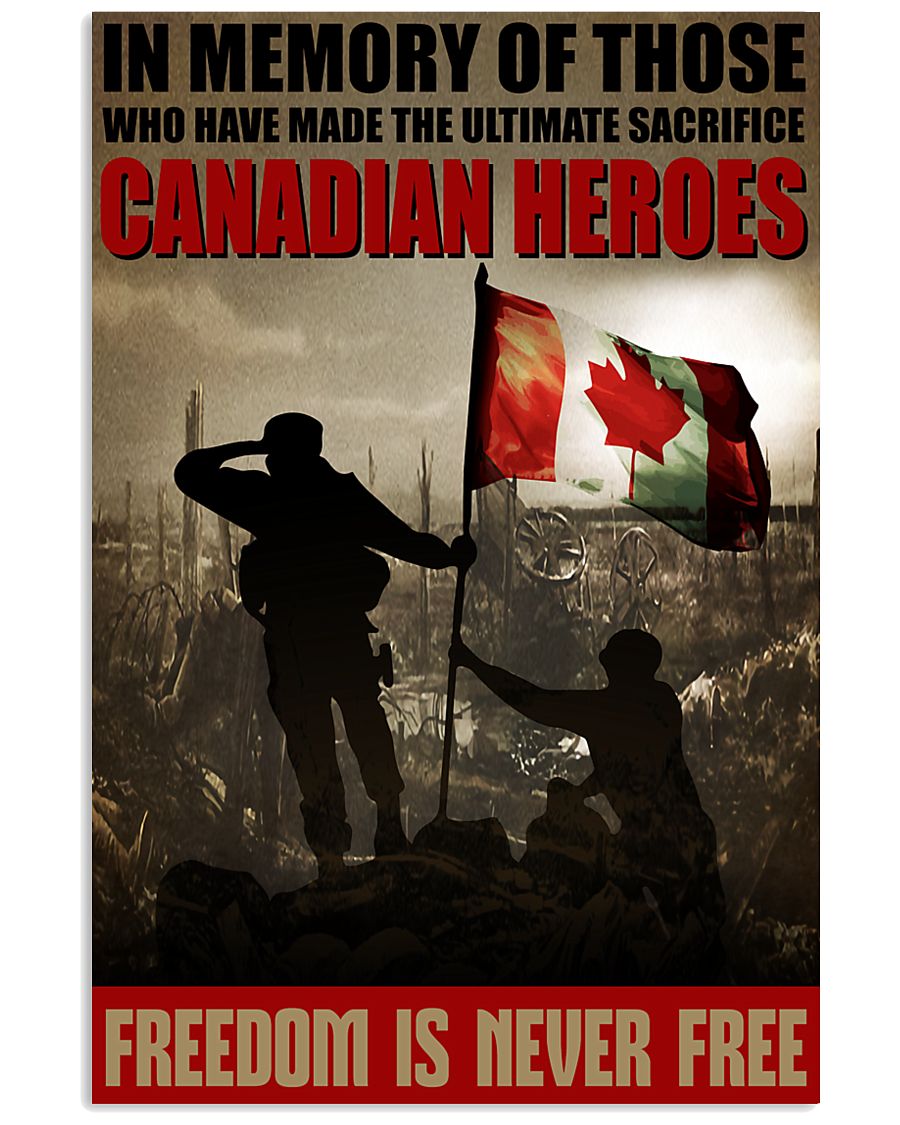 Canadian Heroes 16x24 Poster