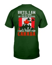 Fight For Canada Classic T-Shirt back