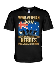 WWII Veteran Son V-Neck T-Shirt thumbnail