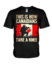 Canadians Take A Knee V-Neck T-Shirt thumbnail