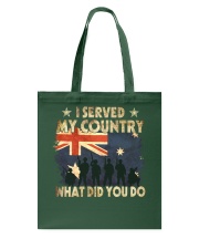 Served My Country Tote Bag thumbnail
