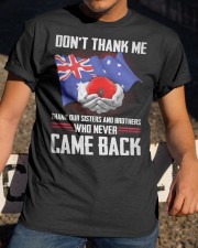 AU Veteran-Don't Thank Classic T-Shirt apparel-classic-tshirt-lifestyle-28