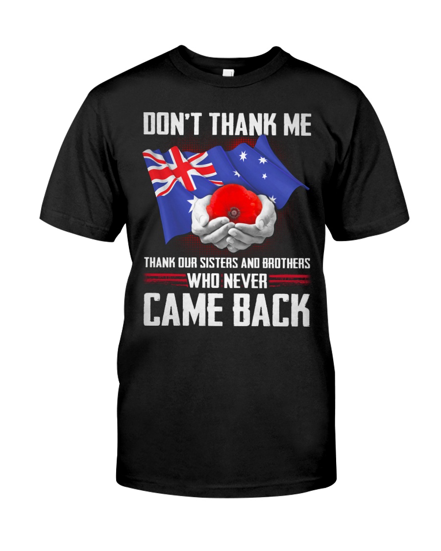 AU Veteran-Don't Thank Classic T-Shirt