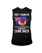 AU Veteran-Don't Thank Sleeveless Tee thumbnail
