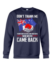 AU Veteran-Don't Thank Crewneck Sweatshirt thumbnail