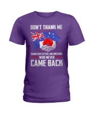 AU Veteran-Don't Thank Ladies T-Shirt thumbnail