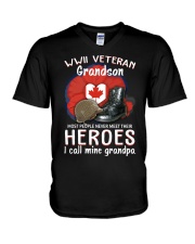 CA Hero WWII Veteran's Grandson V-Neck T-Shirt thumbnail