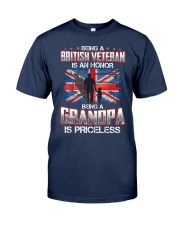 British Veteran Grandpa-Priceless Classic T-Shirt front