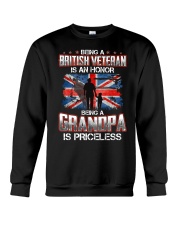 British Veteran Grandpa-Priceless Crewneck Sweatshirt thumbnail