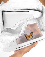 Butterfly shoes Women's High Top White Shoes aos-complex-women-white-top-shoes-lifestyle-09