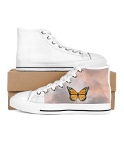 Butterfly shoes Women's High Top White Shoes inside-left-outside-left