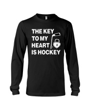 THE KEY TO MY HEART IS HOCKEY Long Sleeve Tee tile