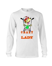 CRAZY HOCKEY LADY Long Sleeve Tee tile