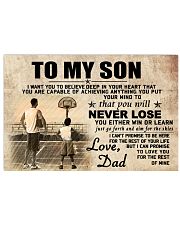 DAD AND SON BASKETBALL 17x11 Poster front