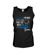 HOCKEY GAME Unisex Tank tile