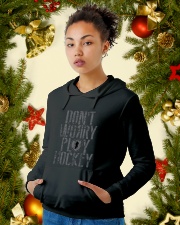 DON'T WORRY PLAY HOCKEY Hooded Sweatshirt lifestyle-holiday-hoodie-front-4