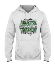 Into the forest - do shrooms ha Hooded Sweatshirt front
