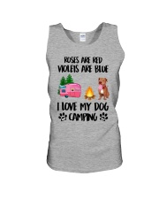 CAMPING ROSES ARE RED Unisex Tank tile