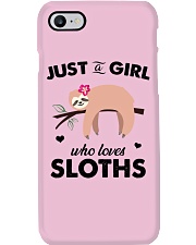 Just a girl who loves sloths Phone Case tile