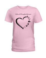 SIMPLE WOMAN HEART HA Ladies T-Shirt tile