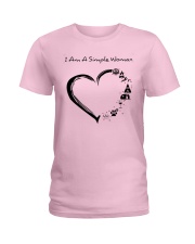 SIMPLE WOMAN HEART HA Ladies T-Shirt tile