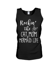 Rockin The Cat Mom and Mermaid Life T-shirt Unisex Tank thumbnail