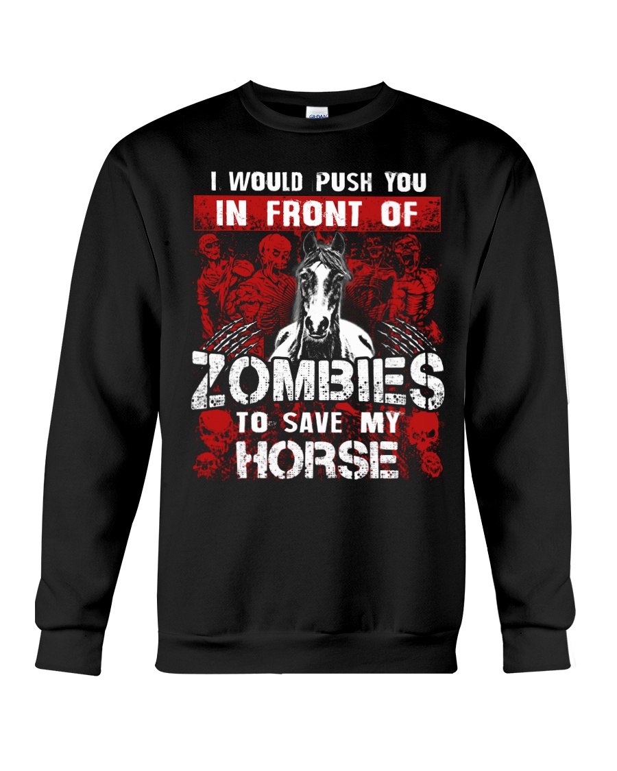 Horse Zombies Tshirts Crewneck Sweatshirt