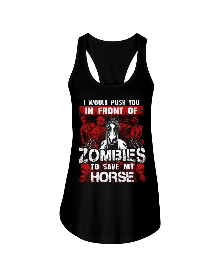 Horse Zombies Tshirts Ladies Flowy Tank