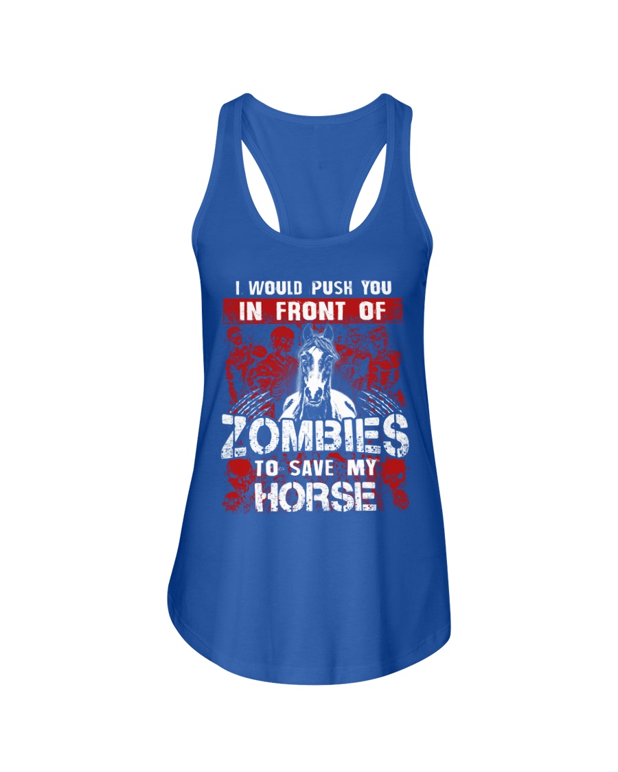Horse Zombies Tshirts Ladies Flowy Tank