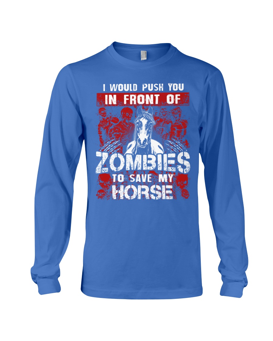 Horse Zombies Tshirts Long Sleeve Tee
