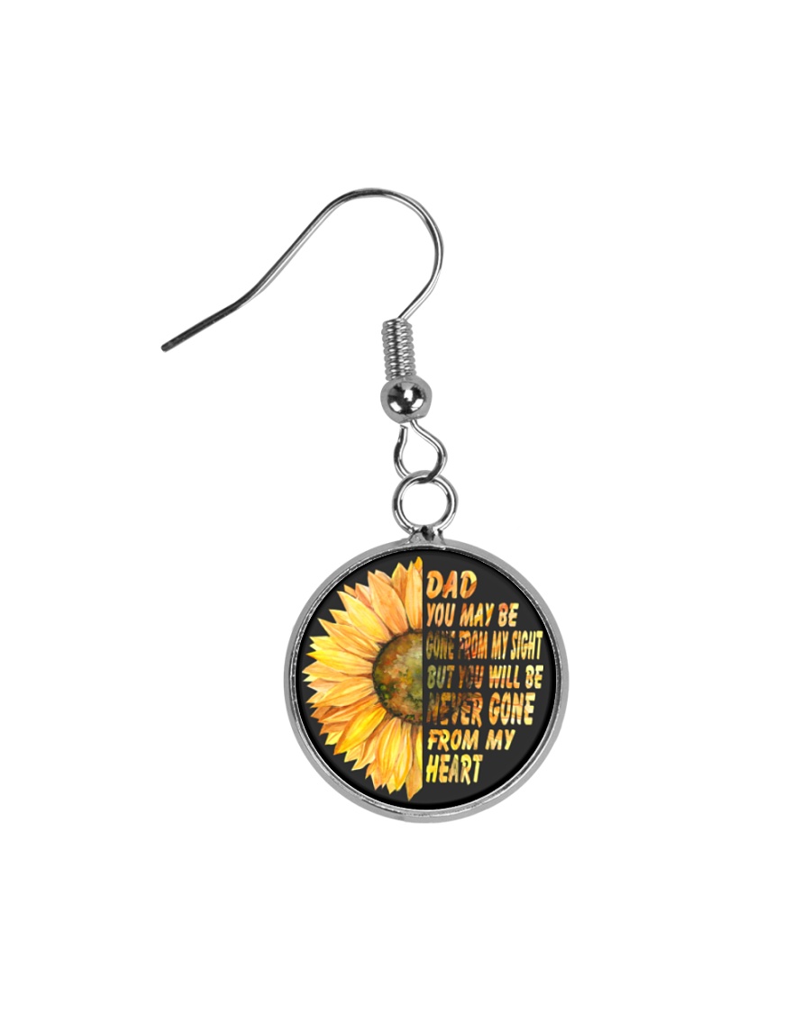 You Will Be Never Gone From My Heart Dad Circle Earrings