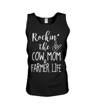 Rockin The Cow Mom and Farmer Life T-shirt Unisex Tank thumbnail