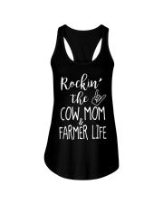 Rockin The Cow Mom and Farmer Life T-shirt Ladies Flowy Tank thumbnail