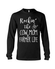 Rockin The Cow Mom and Farmer Life T-shirt Long Sleeve Tee thumbnail