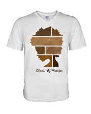 Shades of Melanin V-Neck T-Shirt front