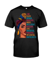 I Am Beautiful Magic Black Woman T-shirt Classic T-Shirt front