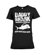 Daddy Shark Needs A Beer T-shirt Premium Fit Ladies Tee thumbnail